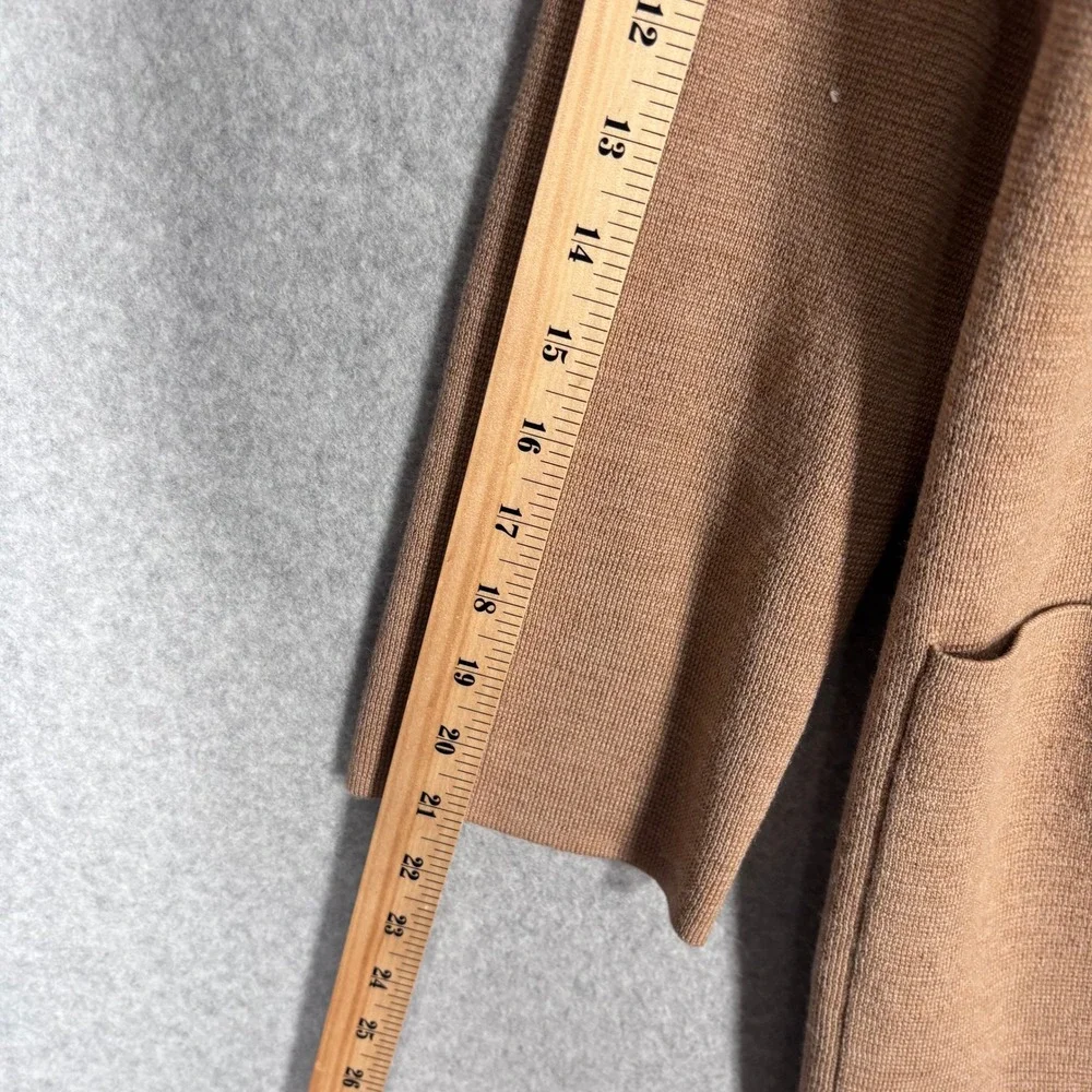 J‎ Crew Sophie Merino Wool Sweater Blazer Small Neutral Minimalist Quiet Luxury